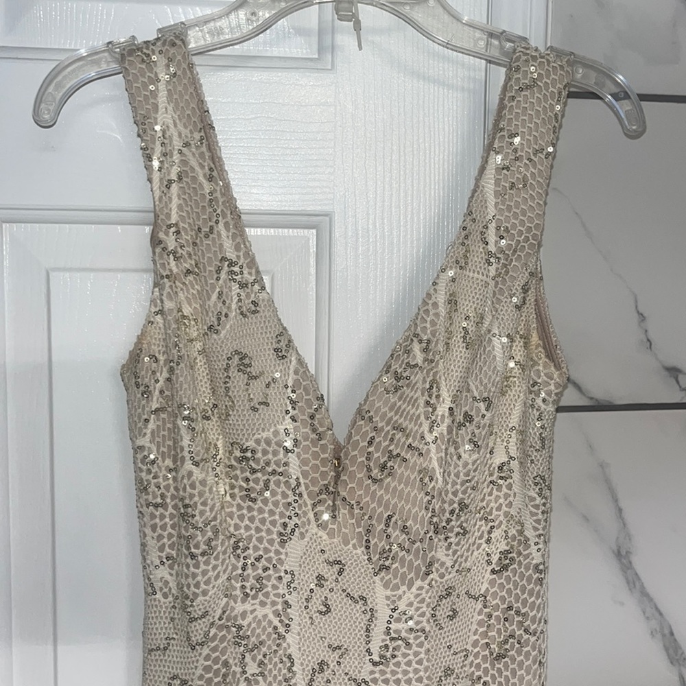 Sequin Nude Dress